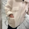 Куртка из шерсти мериноса с карманами цвет белый