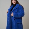 Пальто из шерсти мериноса цвет ярко-синий