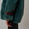 Куртка женская из шерсти мериноса цвет изумруд